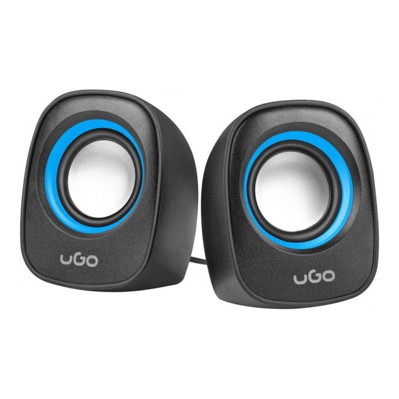 Głośniki UGO Tamu S100 2.0 2x 3W USB, Mini Jack niebieskie