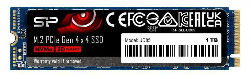 Dysk SSD Silicon Power UD85 1TB M.2 PCIe NVMe Gen4x4 NVMe 1.4 3600/2800 MB/s