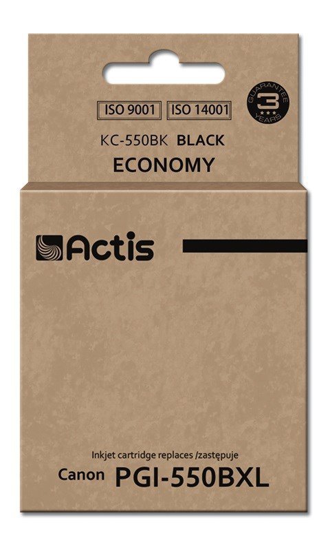Tusz ACTIS KC-550Bk (zamiennik Canon PGI-550BK; Standard; 23 ml; czarny)