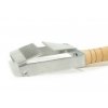Fork uncapper, stainless, with a wooden handle, with a distance