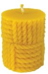 Silicone mould -decorated candle - height 7 cm