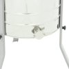 4-frame diagonal manual honey extractor, Ø600, universal basket, with a stainless valve - MINIMA