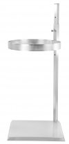 Stainless steel stand for Ø450 conical sieve (3222B) and Ø400 cylindrical sieve (3166), adjustable.