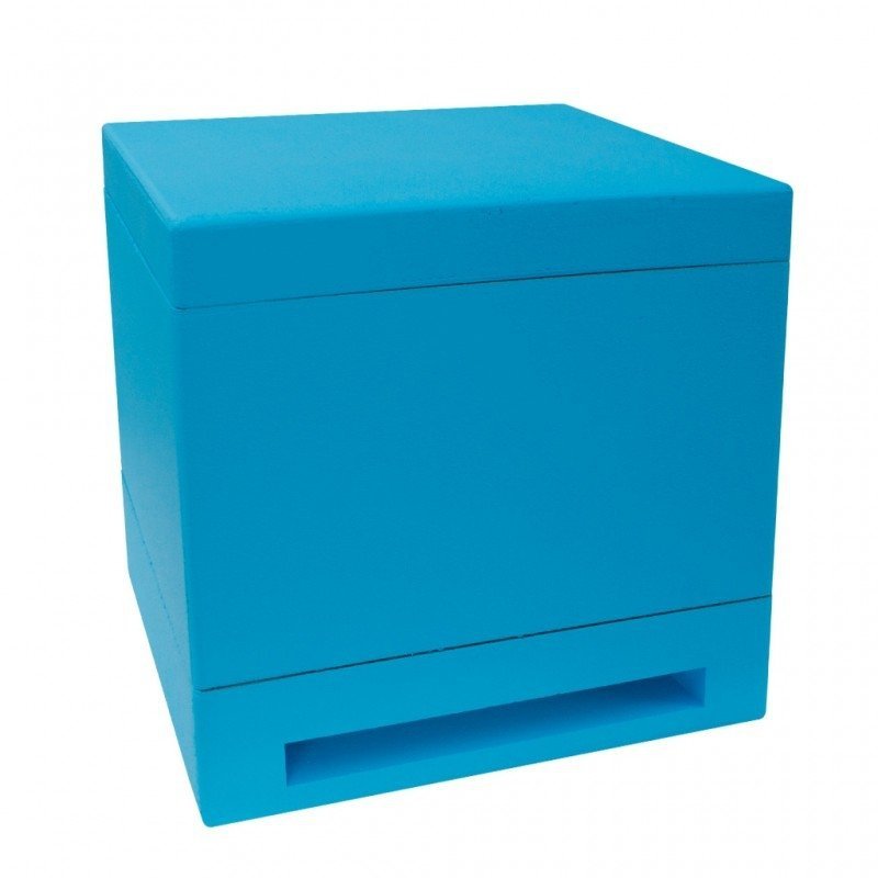 Mini 6-frame nucleus hive with feeder, without frames, painted