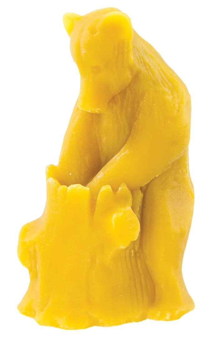 Silicone mould Bear with honey - height 11.5 cm