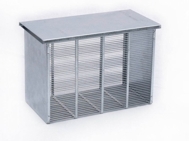 3-frame Dadant insulator with cover (metal)