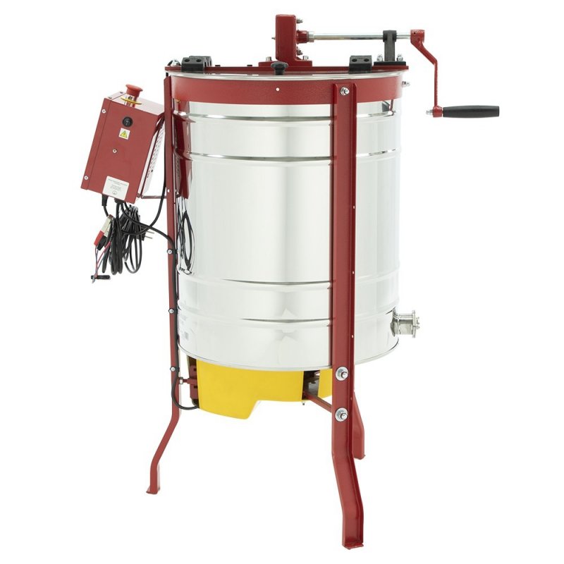 3-frame diagonal honey extractor, D500 mm, manual-electric, CLASSIC