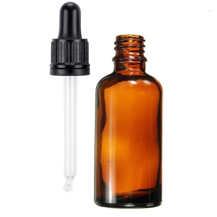 Butelka szklana z pipetą( zakraplaczem/100ml)