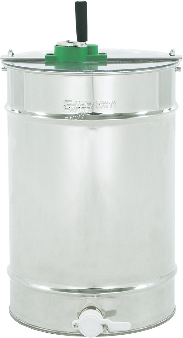 Tangential 2-frame honey extractor Ø420 mm, frame: 2/4 DB, manual (top drive), without legs – SAXO