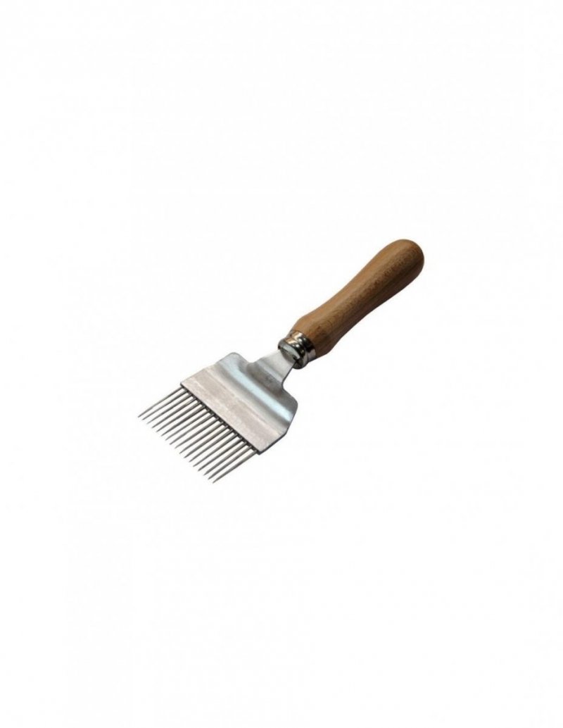 Fork uncapper profiled with a wooden handle