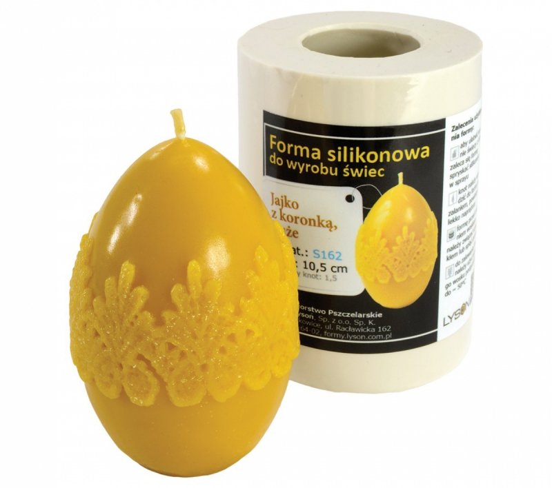 Forma silikonowa - Jajko z koronką duże – wys.10,5cm