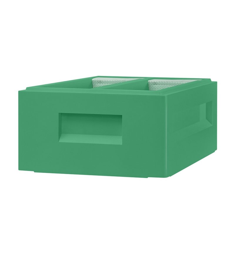 Powałko-podkarmiaczka Wielkopolska 6 ramk. do ula odkładowego, poliuretanowa, kolor zielony