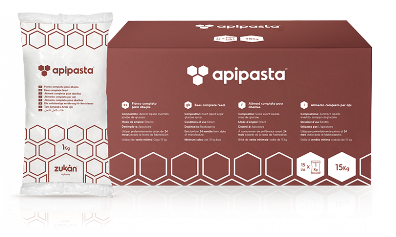 Apipasta 90% wysokoenergetyczna pasta dla pszczół  15x1kg
