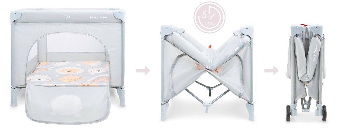 Kojec dla dzieci łóżeczko turystyczne 2w1