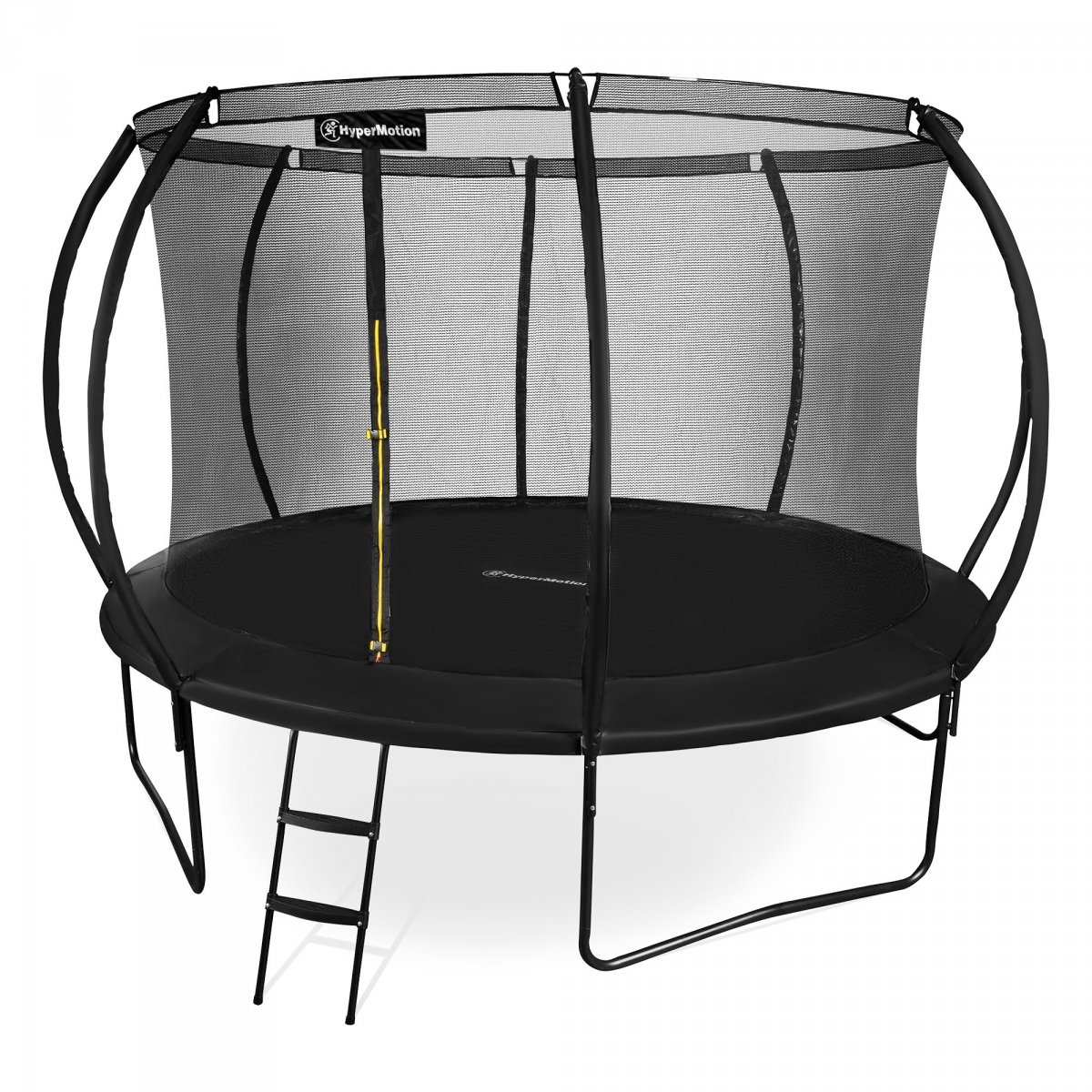 Trampolina ogrodowa XXL dla dzieci HyperMotion - 366 cm 12FT - z drabinką i siatką wewnętrzną - do domu i ogrodu - 150kg max