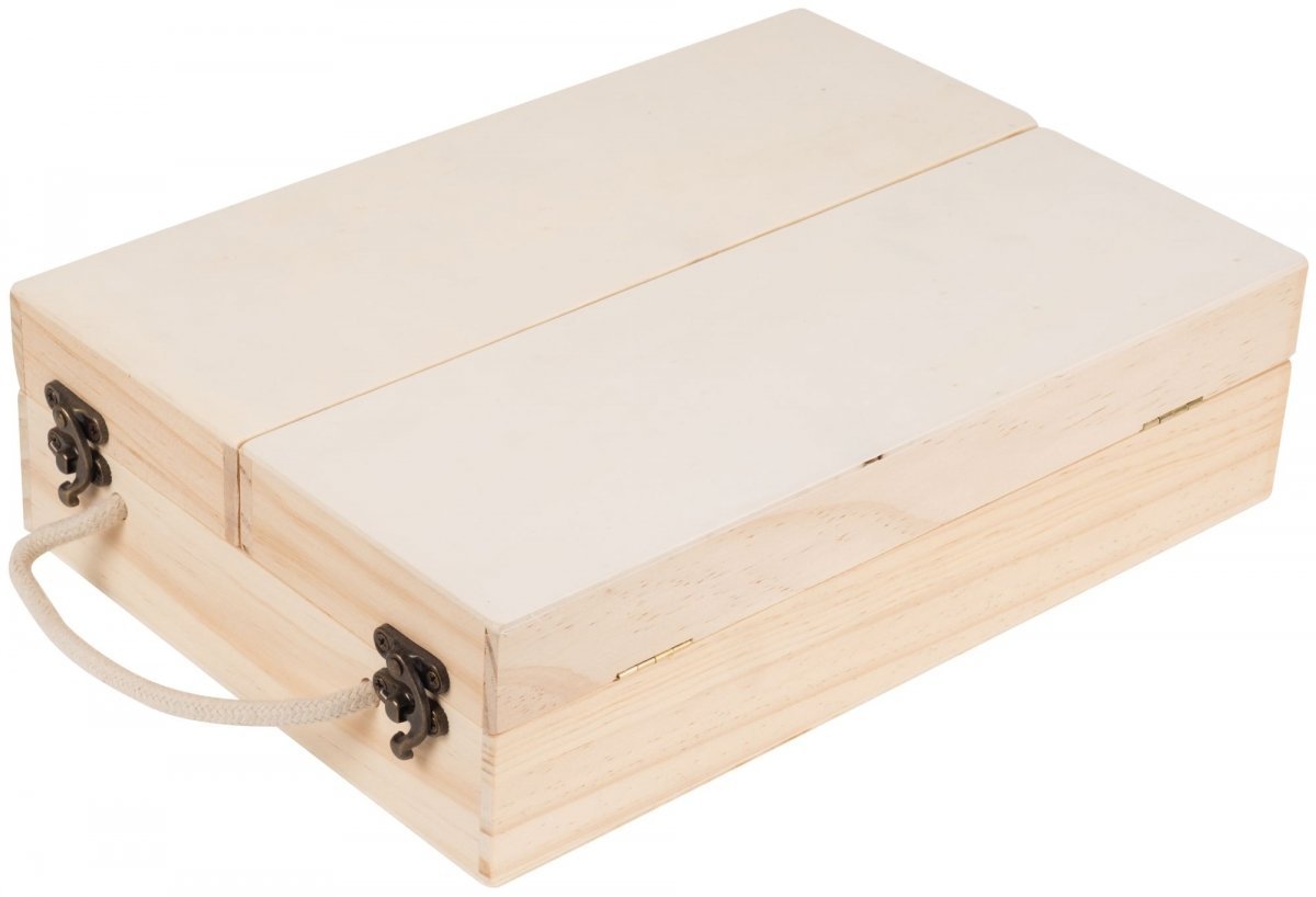 Drewniany warsztat w walizce - mały majsterkowicz