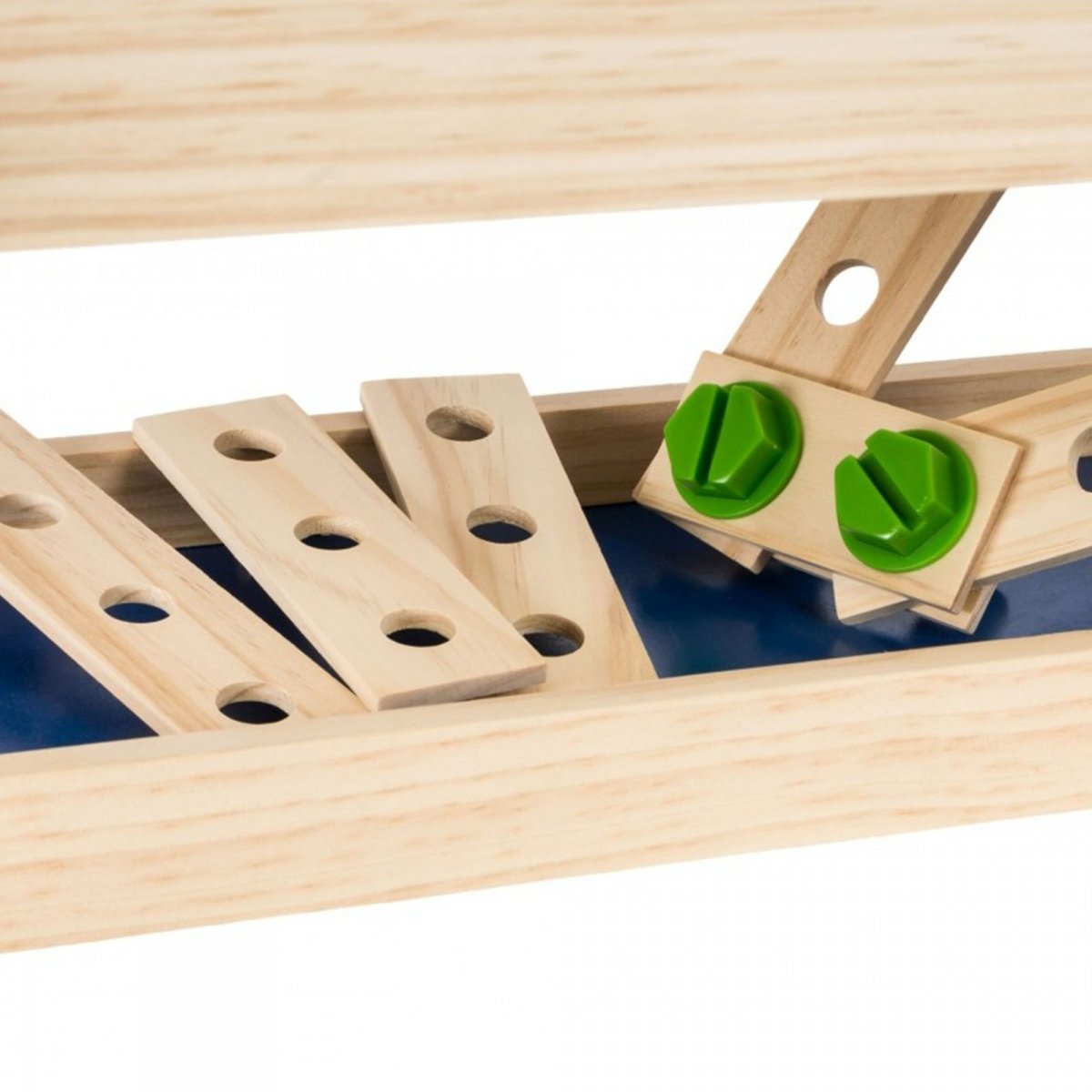 Drewniany zestaw majsterkowicza warsztat XXL - 75 elementów