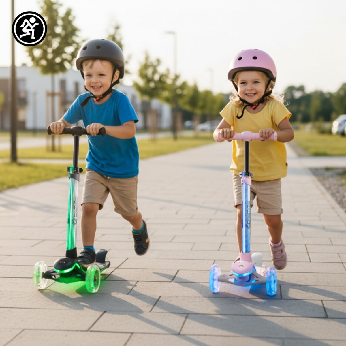 Hulajnoga balansowa HyperMotion BECKY - oświetlenie RGB LED, kolor różowy