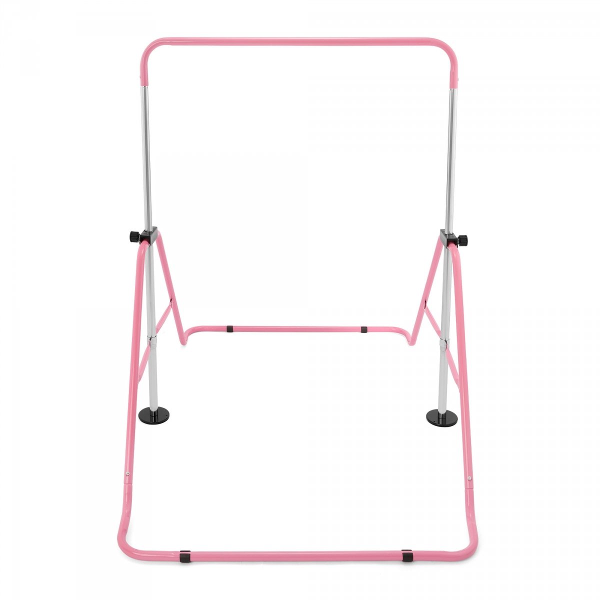 Regulowany drążek gimnastyczny dla dzieci - składany HyperMotion różowy