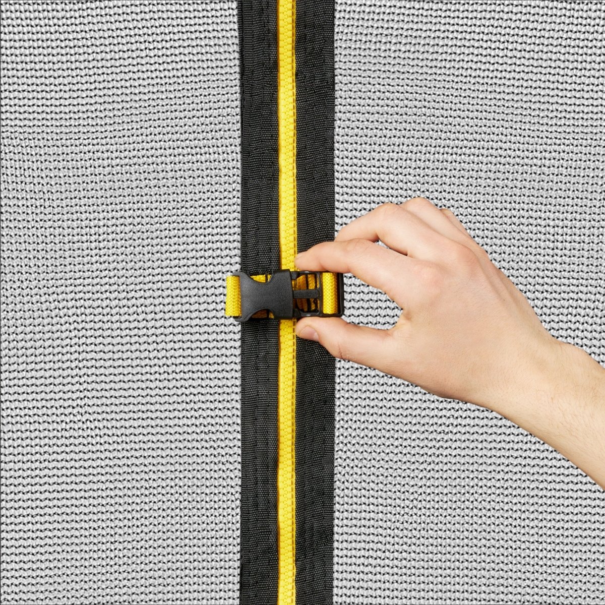 Trampolina ogrodowa XXL dla dzieci HyperMotion - 366 cm 12FT - z drabinką i siatką wewnętrzną - do domu i ogrodu - 150kg max