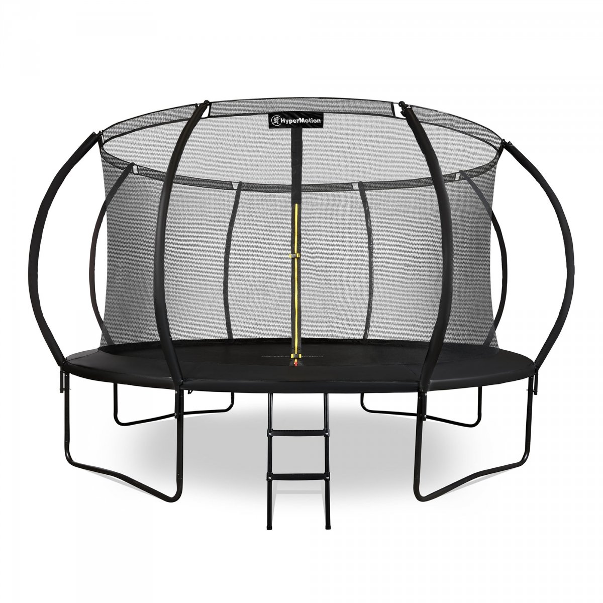 Trampolina ogrodowa XXXL dla dzieci HyperMotion - 430 cm 14FT - z drabinką i siatką wewnętrzną - do domu i ogrodu - 150kg max
