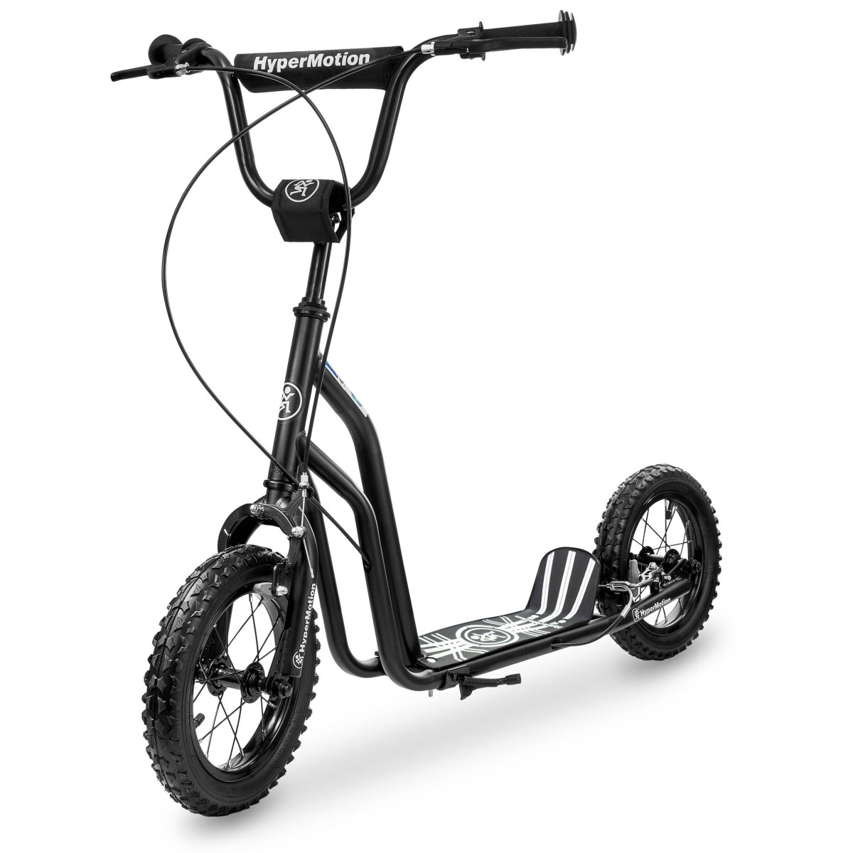 Hulajnoga Hypermotion VIVA 12 (pompowane koła 30cm) - Czarna