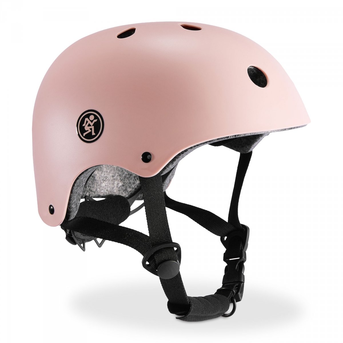 Kask dziecięcy na rower, hulajnogę HyperMotion rozmiar S (46–56 cm), kolor różowy, matowy