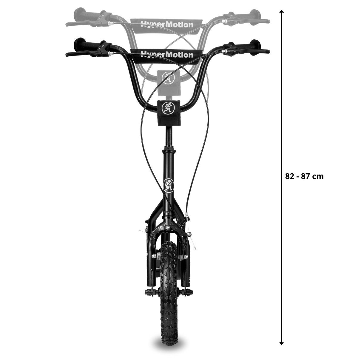 Hulajnoga Hypermotion VIVA 12 (pompowane koła 30cm) - Czarna