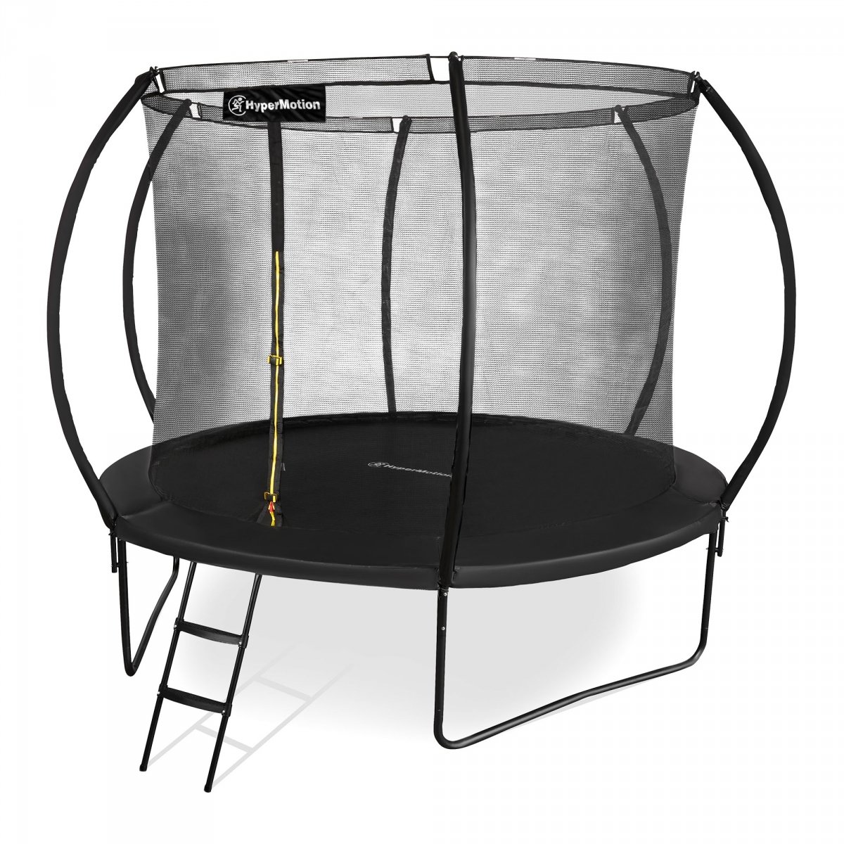 Trampolina ogrodowa XL dla dzieci HyperMotion - 305 cm 10FT - z drabinką i siatką wewnętrzną - do domu i ogrodu