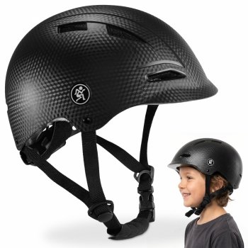 Kask dziecięcy i młodzieżowy na rower, hulajnogę HyperMotion rozmiar M (48-58 cm), kolor czarny