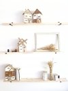 Drewniany domek orzech/biały
