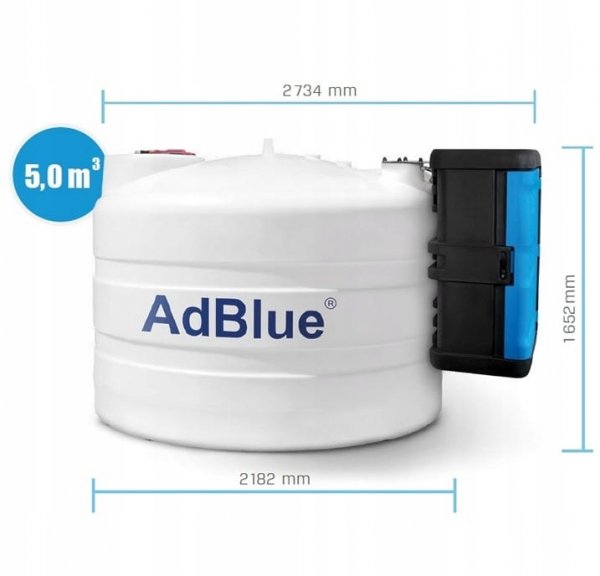 Zbiornik na AdBlue 5000L SWIMER BLUE TANK ELJPS EL BASIC PLUS