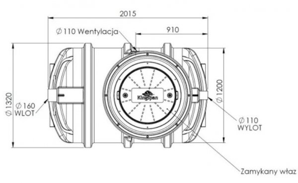 Oczyszczalnia Kingspan BioAir 1 dla 4 osób + szafka