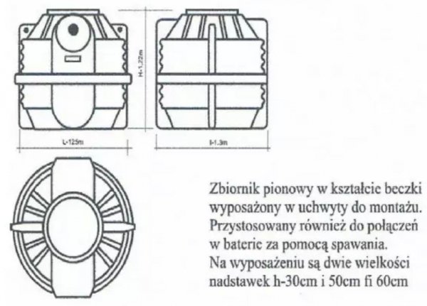 Przydomowa oczyszczalnia ścieków 1000L GP 3T