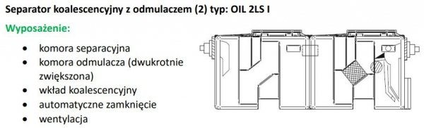 Separator Substancji Ropopochodnych OIL 2LS I 8