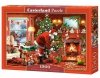Puzzle 1500 Święta Mikołaj z prezentami Castorland