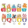 CzuCzu Pociąg do liczenia Puzzle z dziurką 3+