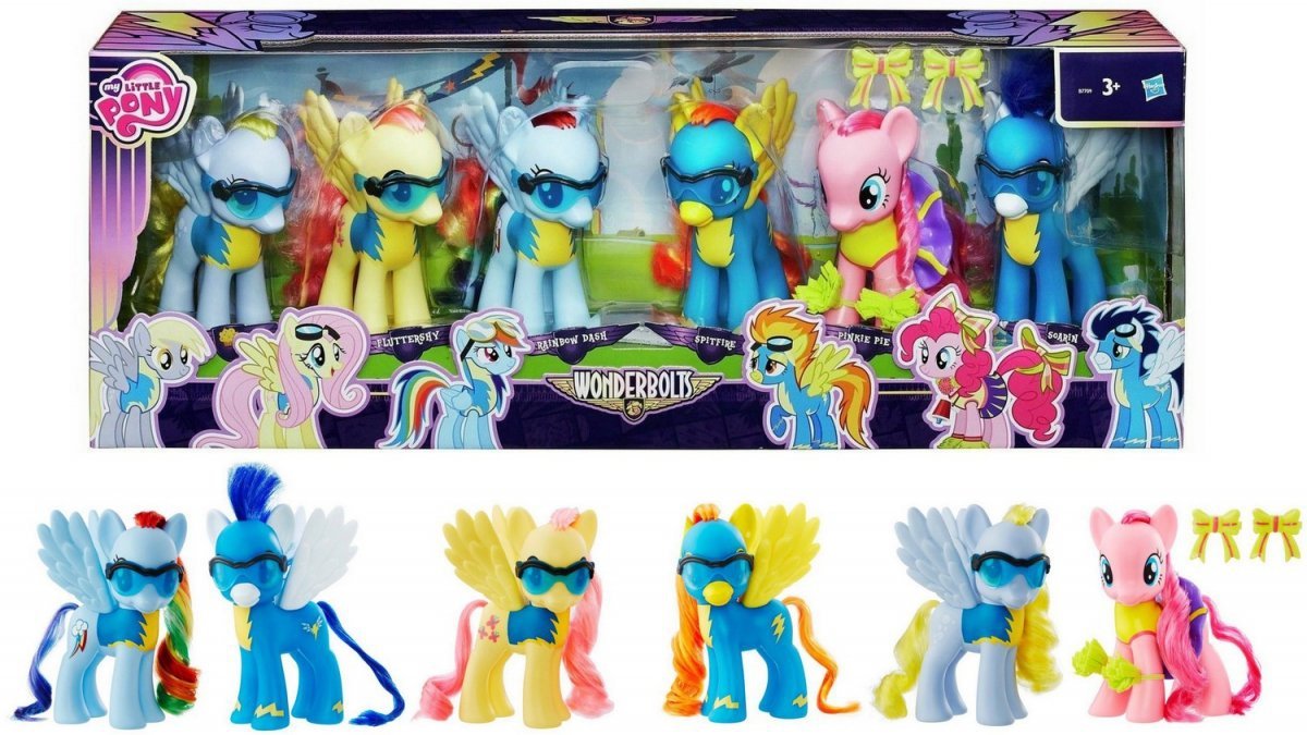 My Little Pony Wonderbolts Kucyki 6 Figurek Hasbro B7709 Figurki