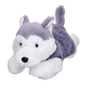 Maskotka Piesek Pluszak Pies HUSKY leżący 35cm Przytulanka
