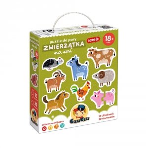 Zwierzątka na wsi CzuCzu Puzzle do pary pierwsze Układanki 18mc+