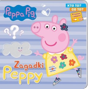 Zagadki Peppy Świnka Peppa Książeczka z przesuwanymi obrazkami tekturowa