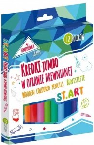 Kredki Drewniane Grube Jumbo Start 12 kolorów Jakość ST.Majewski