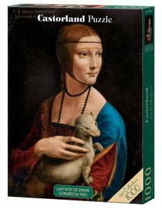 Puzzle 1000 el Dama z łasiczką Leonardo da Vinci Castorland