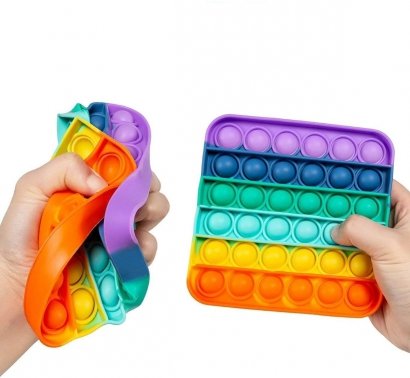 PUSH Pop It Bubble Zabawka antystresowe Sensoryczne Kolorowa 