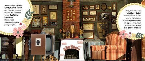 Masza i Niedźwiedź Z wizytą w lesie Książka z magnesami