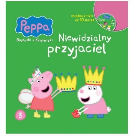 Świnka Peppa Książka + DVD Niewidzialny przyjaciel Bajeczki