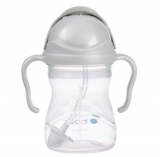 B.BOX Nowy innowacyjny Bidon z obciążoną słomką 240ml Szary Kubek