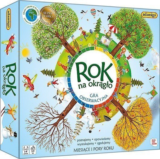 Rok na okragło Gra obserwacyjna Miesiące Pory Roku Gra Adamigo