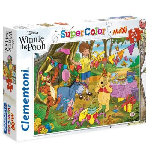 Puzzle Kubuś Puchatek 24 Maxi Winnie the Pooh Clementoni 24201 62x42cm