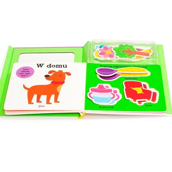 Słowa Poznajemy świat książeczka + Puzzle Akademia mądrego dziecka